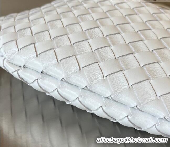 Trendy Design Bottega Veneta Medium Sardine Bag in Intrecciato Leather 754988 White 2023