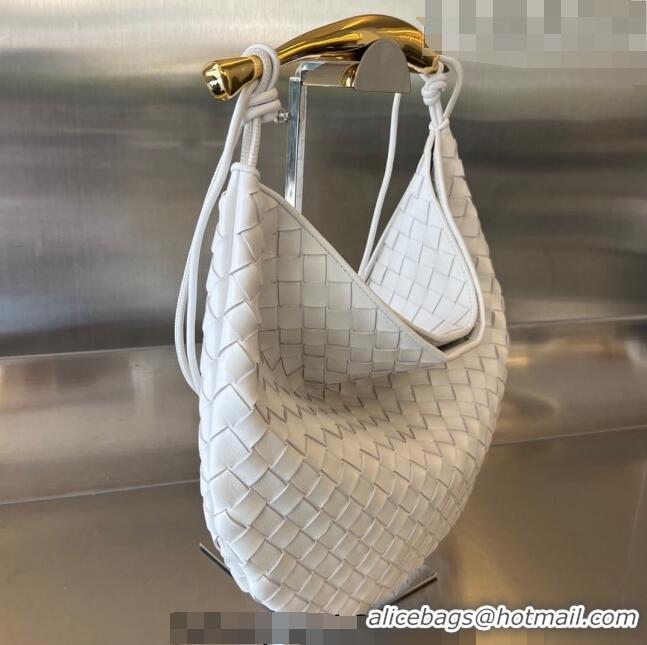 Trendy Design Bottega Veneta Medium Sardine Bag in Intrecciato Leather 754988 White 2023