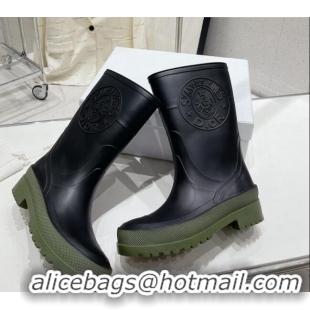 Unique Style Dior Diorunion Rain Boots in Rubber with Dior Union Motif Black 711020