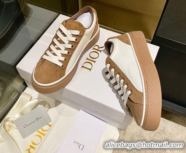 Best Grade Dior x Denim Tears Sneakers in Leather and Suede White/Brown 831051