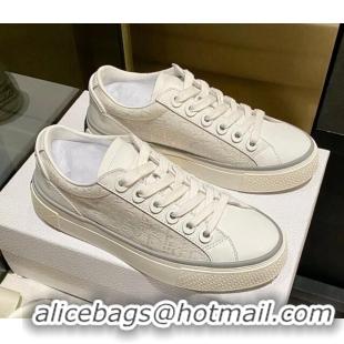 Most Popular Dior x Denim Tears Sneakers in Oblique Fabric and Suede White 831053