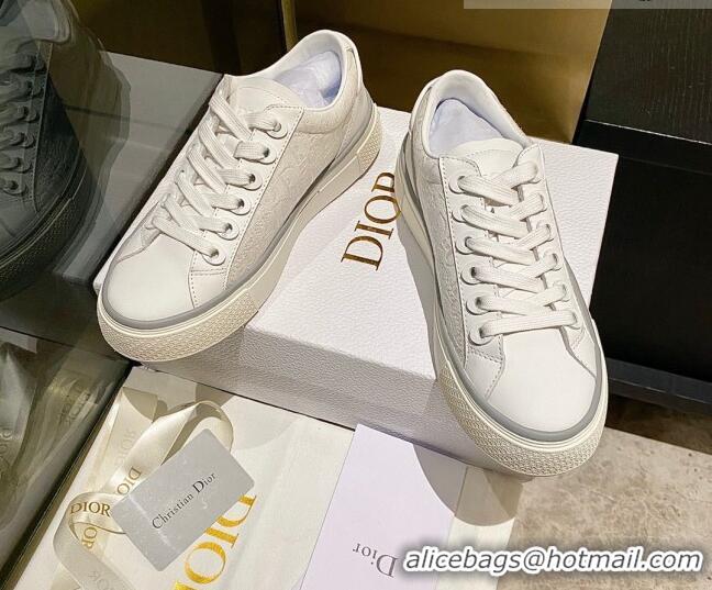 Most Popular Dior x Denim Tears Sneakers in Oblique Fabric and Suede White 831053