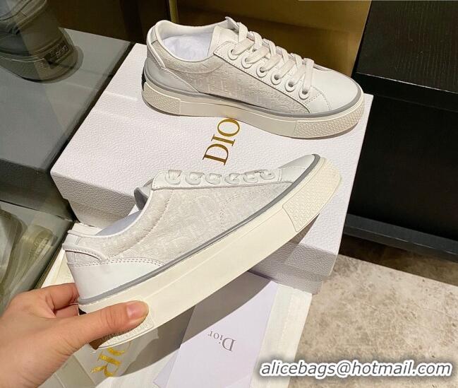 Most Popular Dior x Denim Tears Sneakers in Oblique Fabric and Suede White 831053