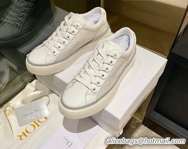 Most Popular Dior x Denim Tears Sneakers in Oblique Fabric and Suede White 831053