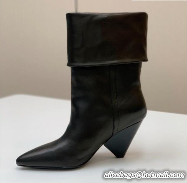 Low Cost Saint Laurent Nike Ankle Boots in Calfskin and Monogram 8.5cm Black 091154