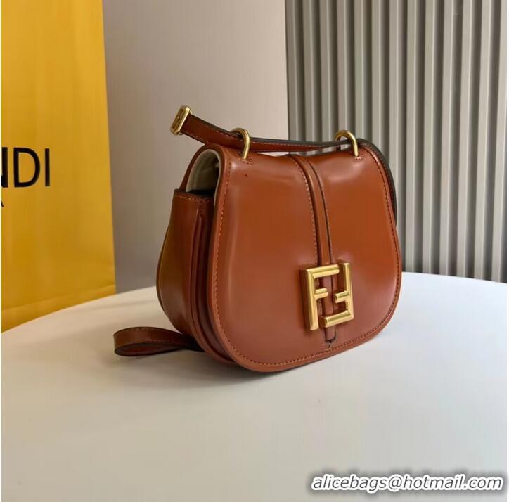 Buy Inexpensive Fendi Cmon Mini leather bag 8BS082 Brown