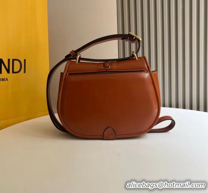 Buy Inexpensive Fendi Cmon Mini leather bag 8BS082 Brown