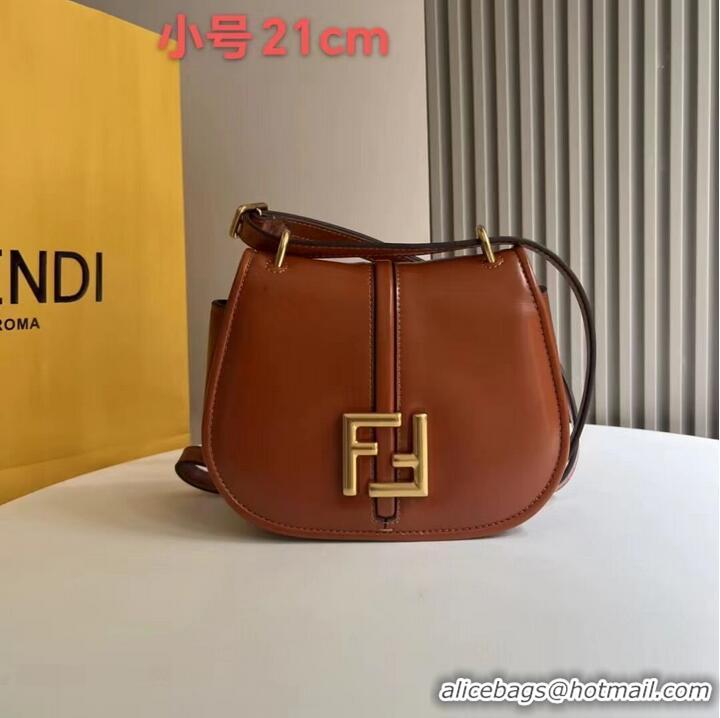 Buy Inexpensive Fendi Cmon Mini leather bag 8BS082 Brown