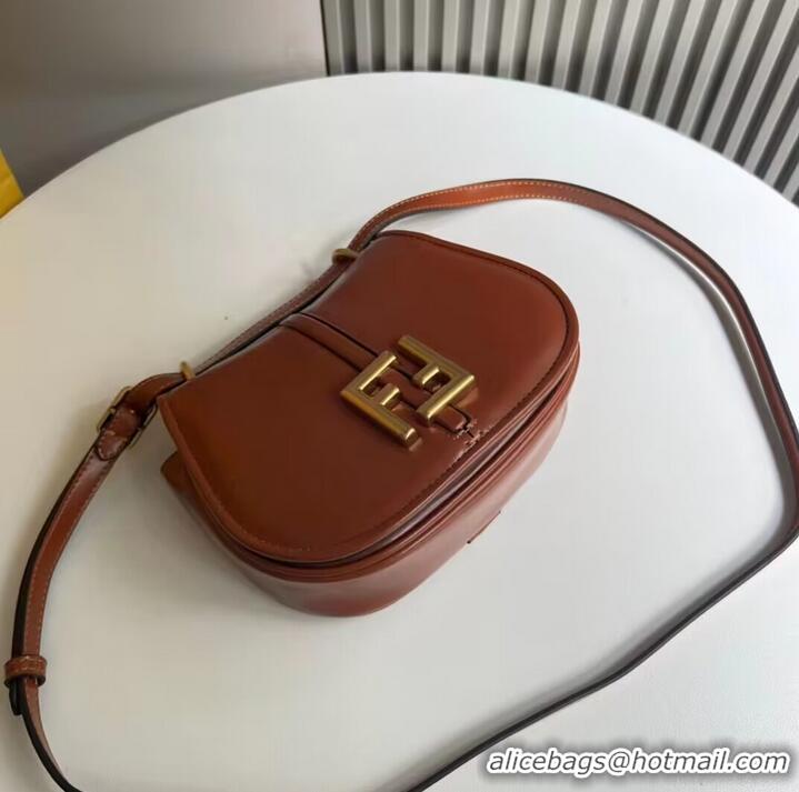 Buy Inexpensive Fendi Cmon Mini leather bag 8BS082 Brown