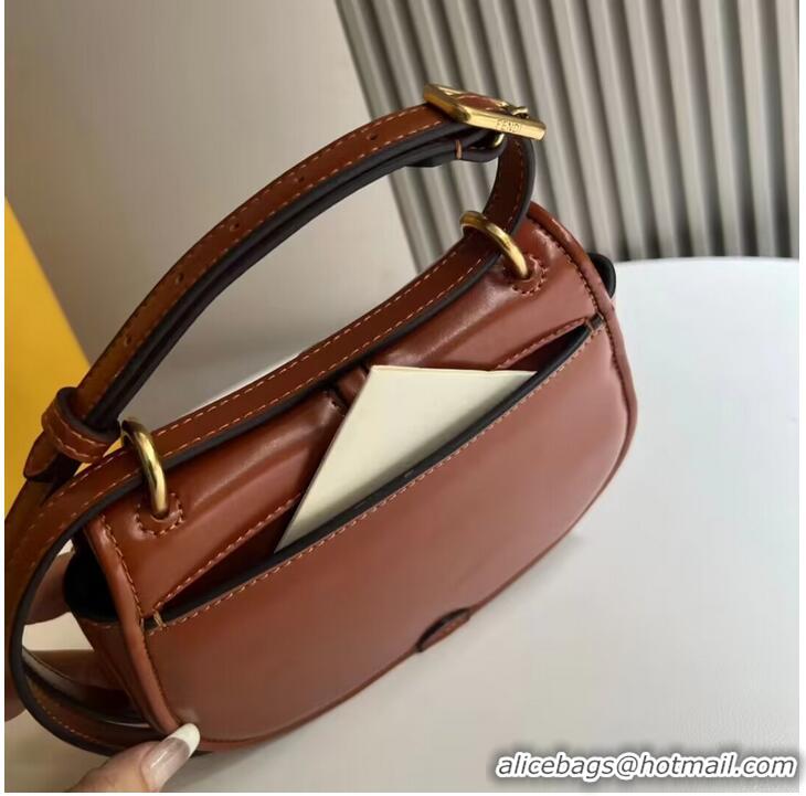 Buy Inexpensive Fendi Cmon Mini leather bag 8BS082 Brown