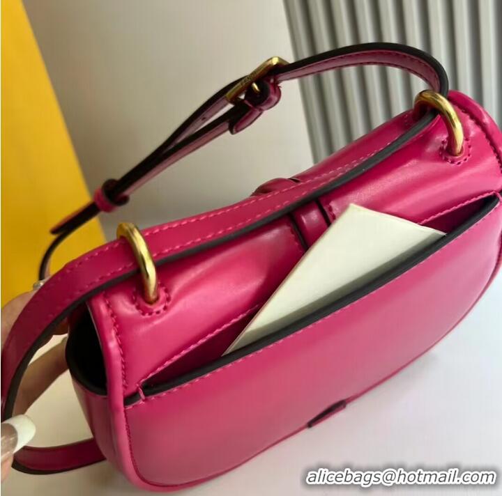 Grade Design Fendi Cmon Mini leather bag 8BS082 Fuchsia