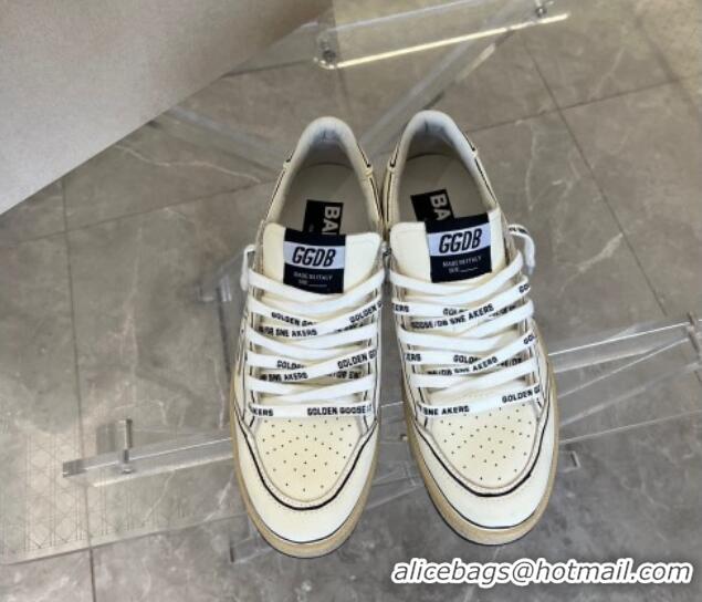 Best Product Golden Goose Ball Star Sneakers in Leather White/Black 607005