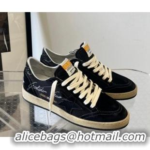 Good Looking Golden Goose Ball Star in black mesh with black suede star 607006