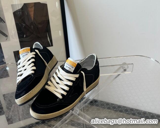 Good Looking Golden Goose Ball Star in black mesh with black suede star 607006