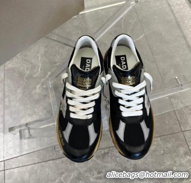 Good Product Golden Goose Dad-Star sneakers in black mesh and nappa leather with ice-gray suede star 607009