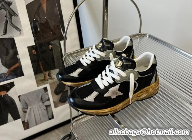 Good Product Golden Goose Dad-Star sneakers in black mesh and nappa leather with ice-gray suede star 607009