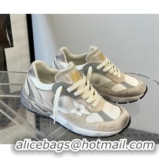 Best Product Golden Goose Dad-Star sneakers in white mesh and suede with white leather star and beige leather heel tab 6