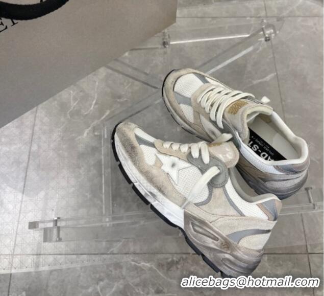 Best Product Golden Goose Dad-Star sneakers in white mesh and suede with white leather star and beige leather heel tab 6