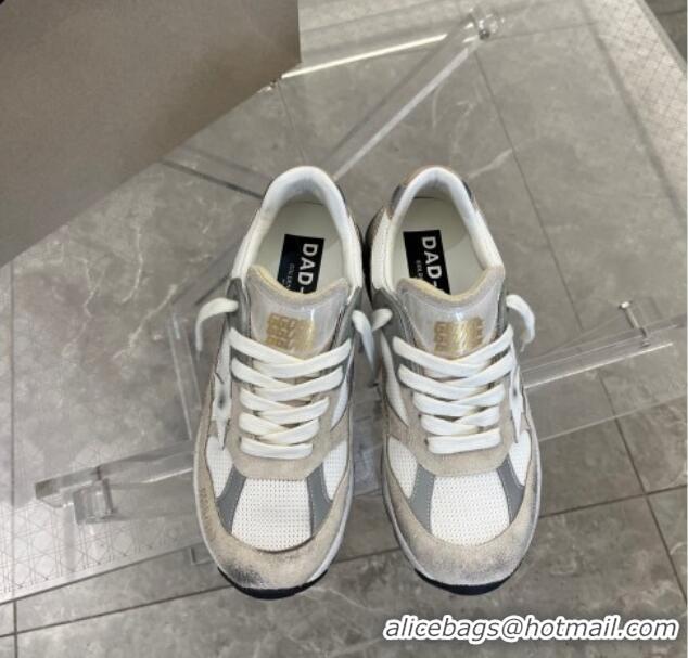 Best Product Golden Goose Dad-Star sneakers in white mesh and suede with white leather star and beige leather heel tab 6