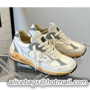 Popular Style Golden Goose Dad-Star in white nappa and nylon with leather 607013