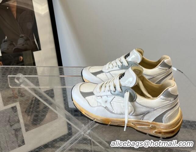 Popular Style Golden Goose Dad-Star in white nappa and nylon with leather 607013