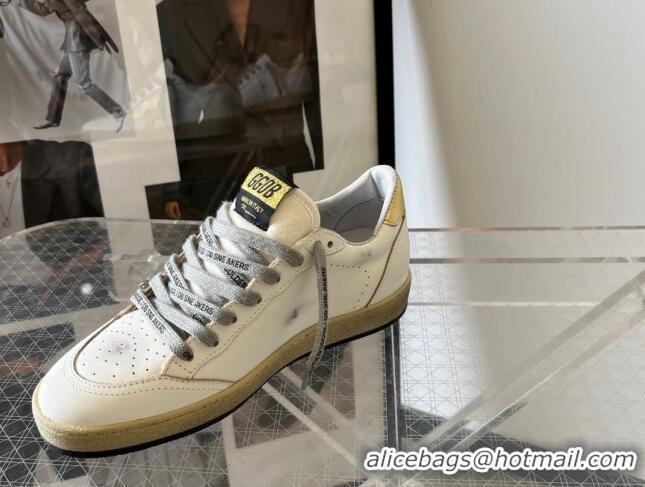 Best Price Golden Goose Ball Star sneakers with gold star and heel tab White 607017