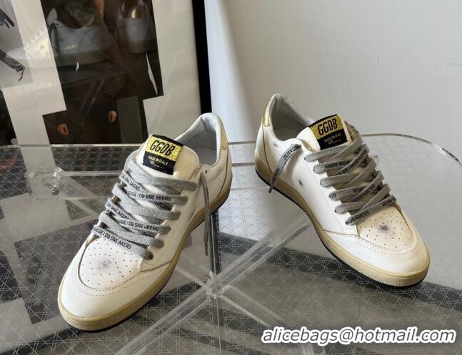 Best Price Golden Goose Ball Star sneakers with gold star and heel tab White 607017