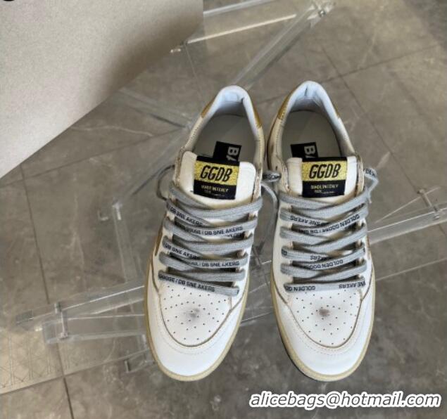 Best Price Golden Goose Ball Star sneakers with gold star and heel tab White 607017