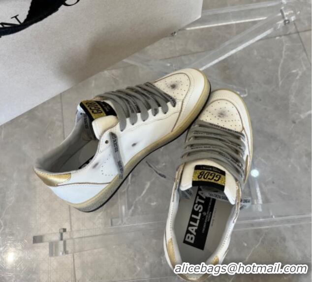 Best Price Golden Goose Ball Star sneakers with gold star and heel tab White 607017