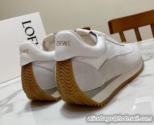 Traditional Specials Loewe Suede & Fabric Sneakers White/Grey 111747