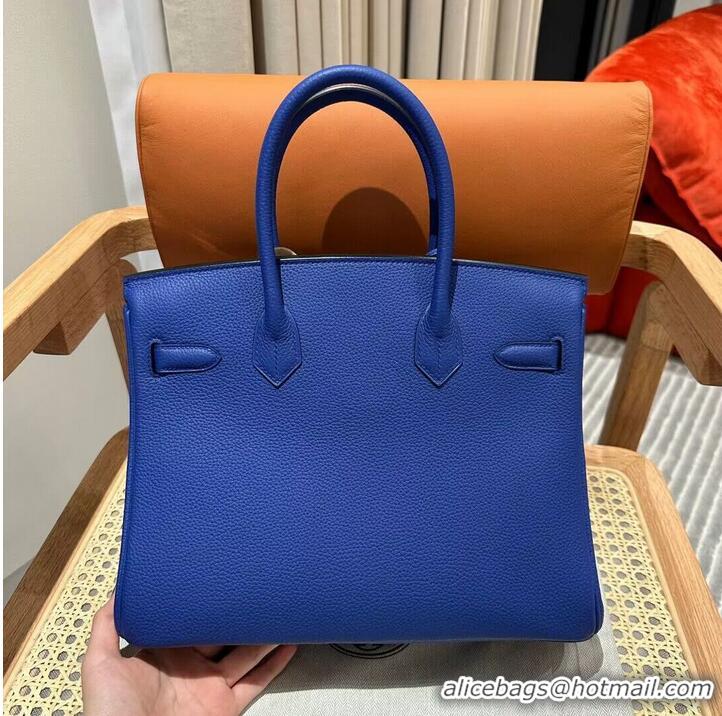 Well Crafted Hermes Bikin 30CM Original Togo Leather HB30O Blue