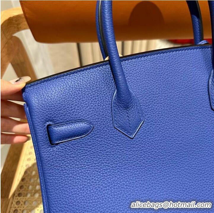 Well Crafted Hermes Bikin 30CM Original Togo Leather HB30O Blue