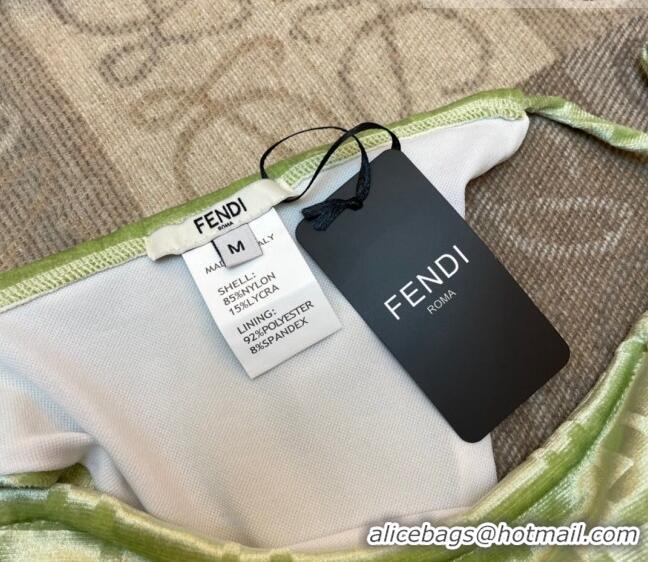 Cheapest Fendi FF Velvet Swimwear 0706 Green 2023