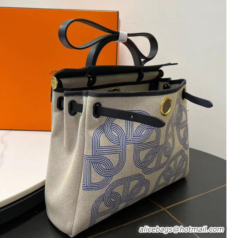 ​Best Price Hermes Herbag Zip Cabine Bag 31cm In Canvas and Calf Leather H12012-2