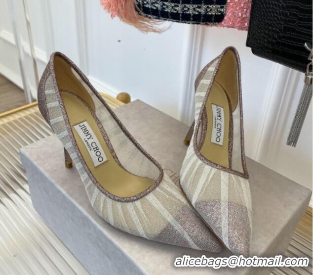 Purchase Jimmy Choo Love Mesh and Glitter Pumps 8.5cm 013018 Gold