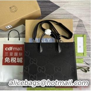 Well Crafted Gucci Tote bag with jumbo GG 678839 Black