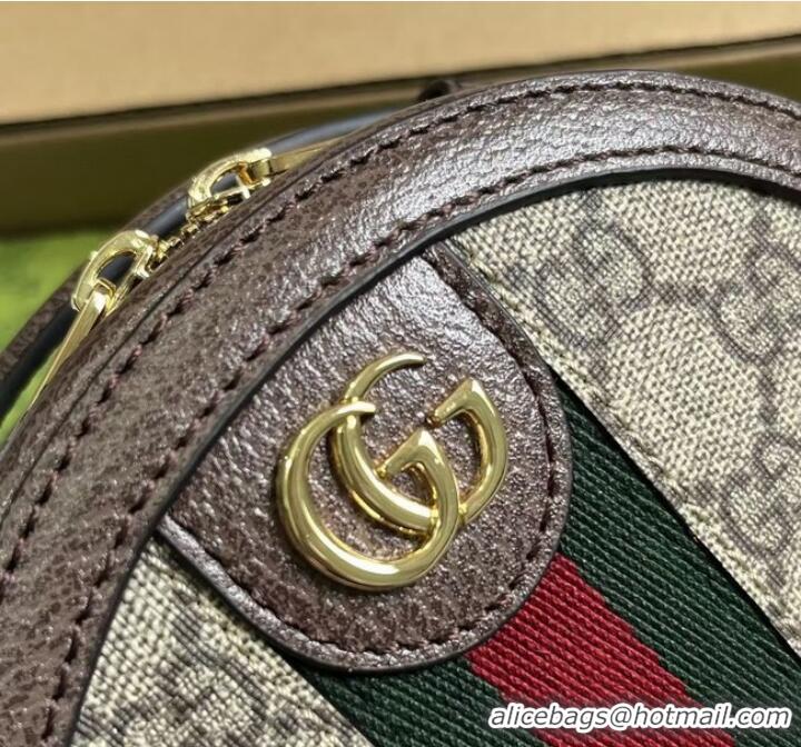 Top Quality GUCCI OPHIDIA MINI CHAIN BAG 725147 Brown