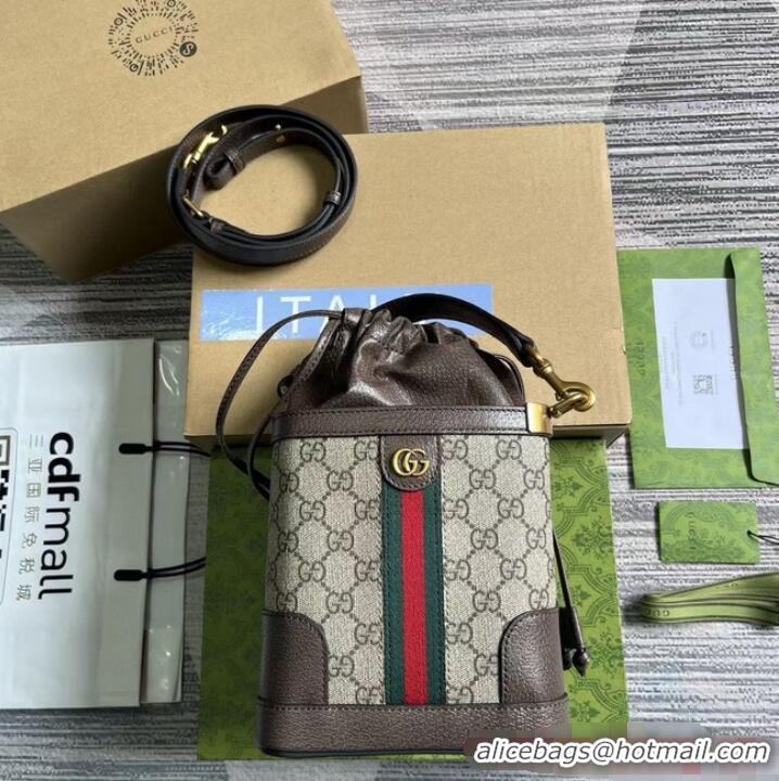 Well Crafted GUCCI OPHIDIA GG BUCKET BAG 752583 Brown