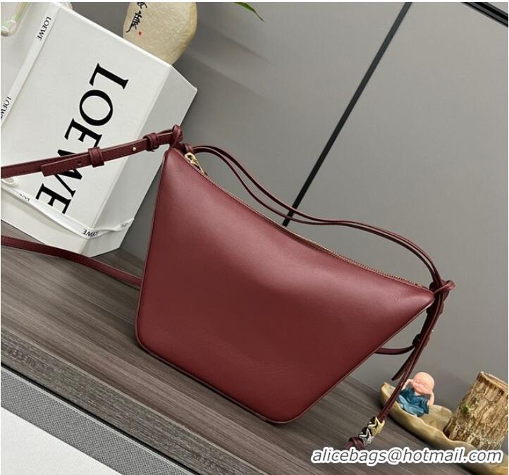 New Fashion Loewe Original Leather Shoulder Handbag C923 Wine