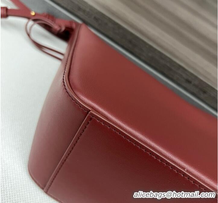 New Fashion Loewe Original Leather Shoulder Handbag C923 Wine