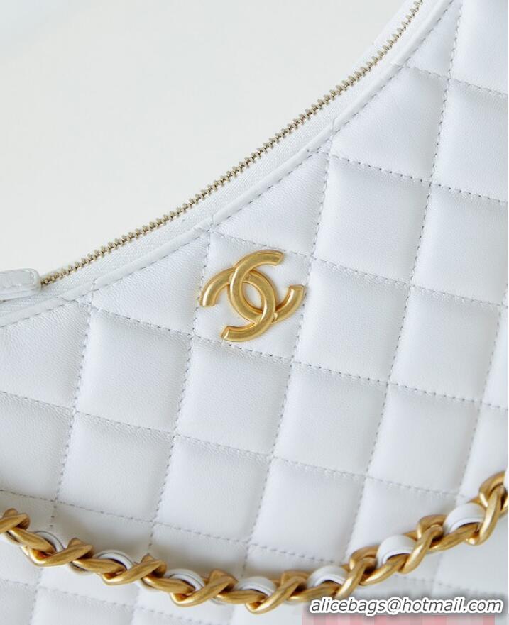 Buy Inexpensive Chanel LARGE HOBO BAG AS4368 White