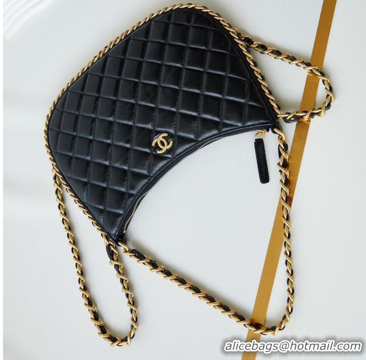 Good Quality Chanel LARGE HOBO BAG AS4368 Black