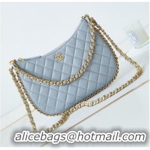 Unique Discount Chanel LARGE HOBO BAG AS4368 light blue