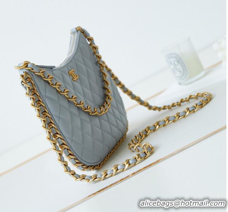 Unique Discount Chanel LARGE HOBO BAG AS4368 light blue