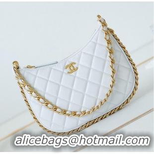 Super Quality Chanel HOBO HANDBAG AS4378 White