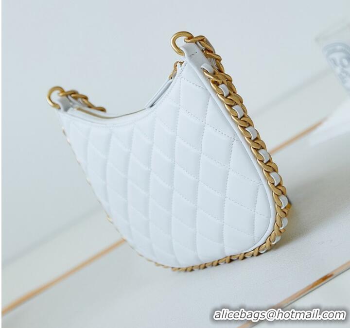 Super Quality Chanel HOBO HANDBAG AS4378 White