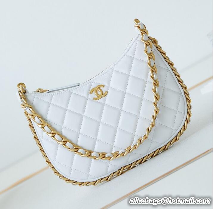 Super Quality Chanel HOBO HANDBAG AS4378 White