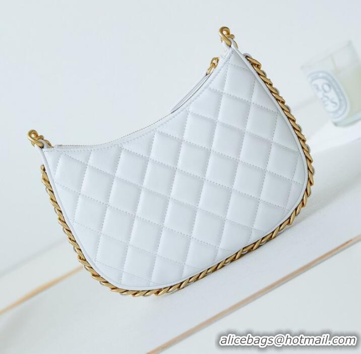 Super Quality Chanel HOBO HANDBAG AS4378 White