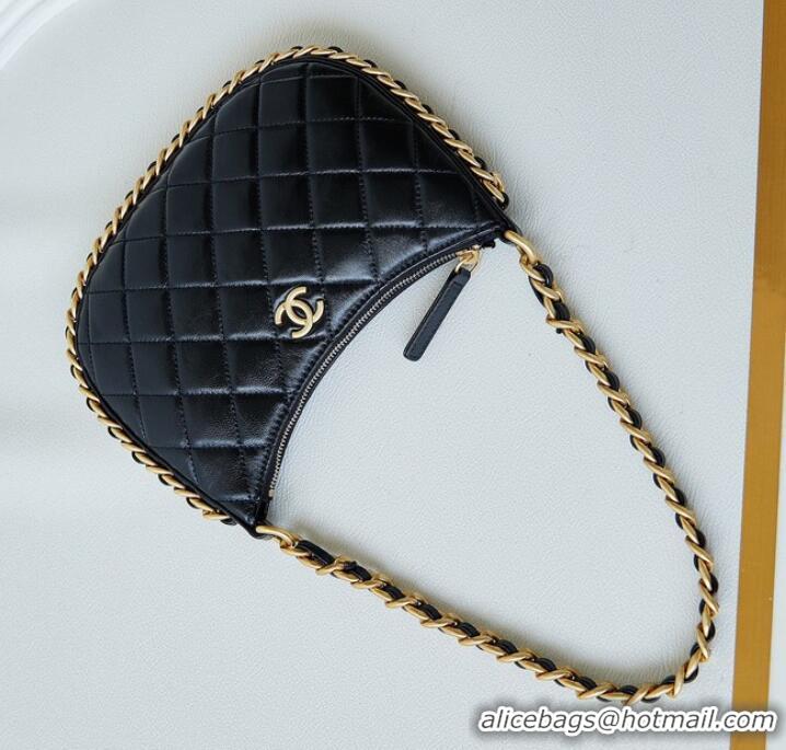 Luxury Discount Chanel HOBO HANDBAG AS4378 Black