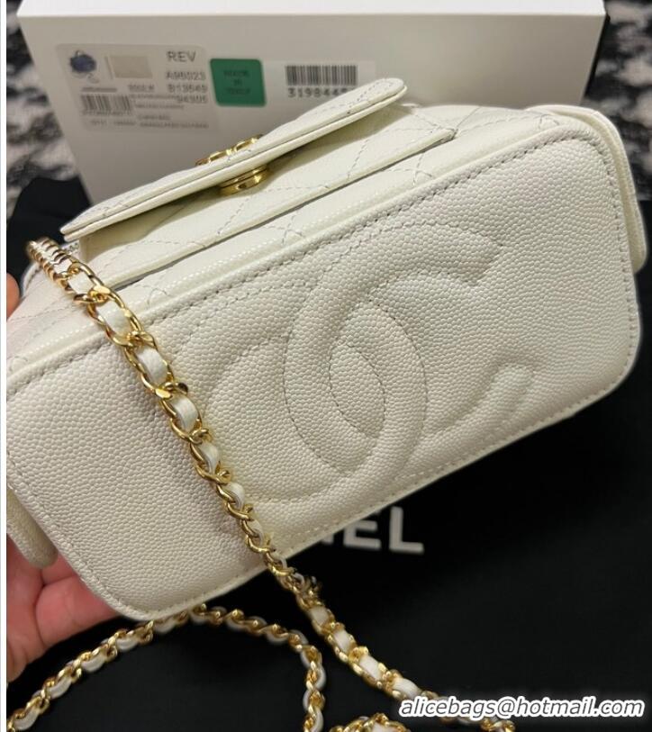 Luxury Cheap Chanel CLUTCH WITH CHAIN AP3017 white